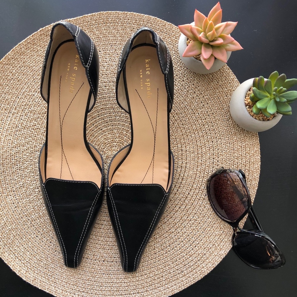 Kate Spade Black Pointed Toe Heels